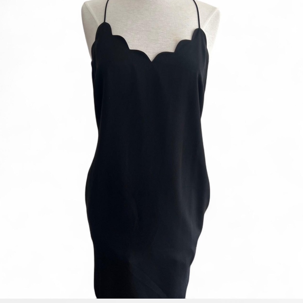 J. Crew Scalloped Tank Dress in Black - Size 6